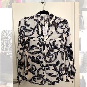 Express paisley dress shirt